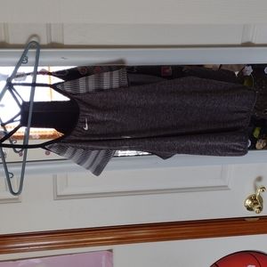 Nike, black and grey, swim top, large